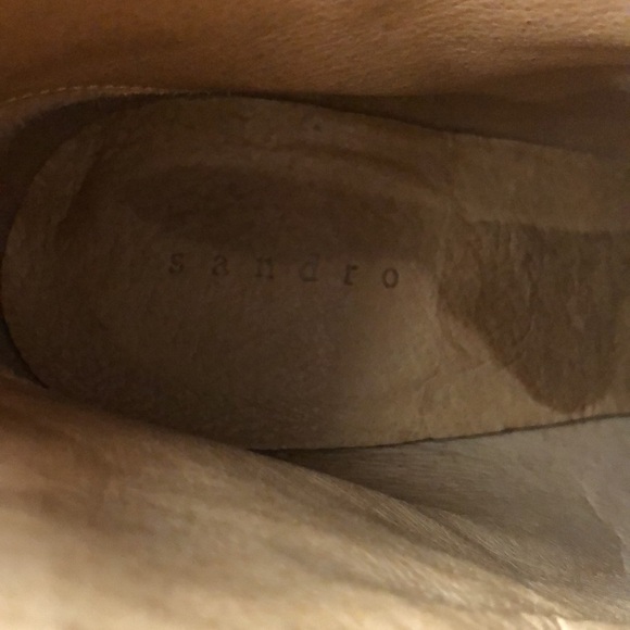 Sandro Sacha Red Healed Ankle Boots - Picture 10 of 14